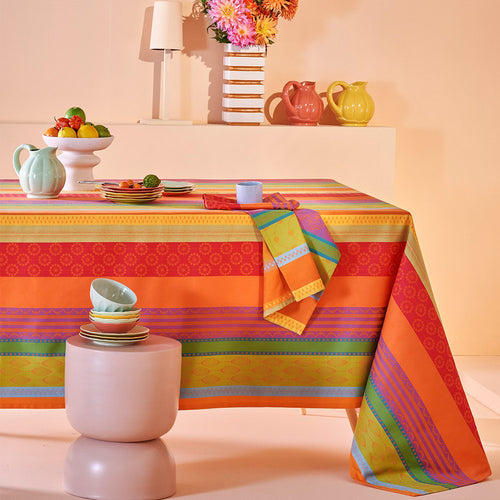 Garnier Thiebaut Mille Broderies Samba Jacquard Tablecloth