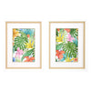 Allen Tropical Leaves Framed Art Set of 2