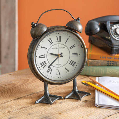 Duck Footed Antique Bell Clock