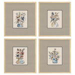 Nohren Floral Sketch Framed Art Set of 4