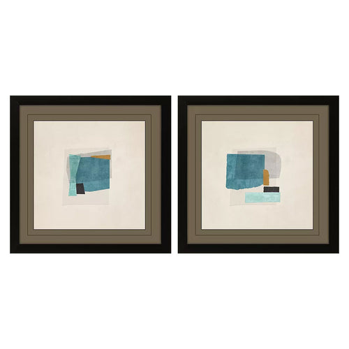 PI Studio Square Foam Framed Art Set of 2