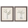 Medley Serenity Leaves Framed Art Set of 2