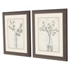 Medley Serenity Leaves Framed Art Set of 2