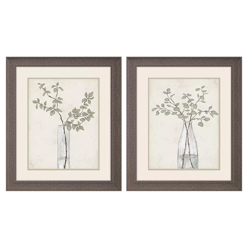 Medley Serenity Leaves Framed Art Set of 2