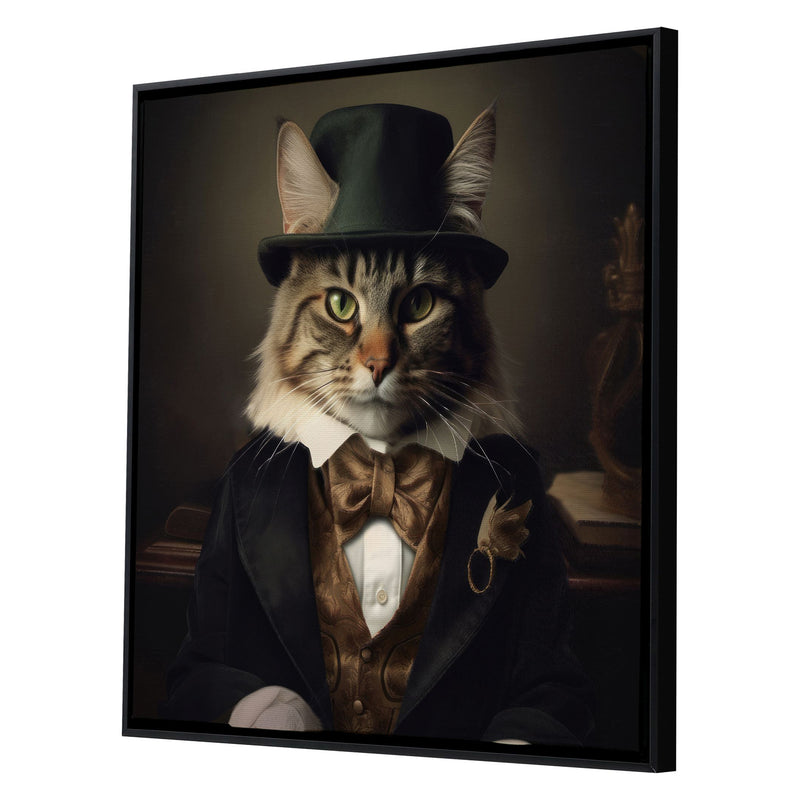 Lazar Charming Cat Canvas Art