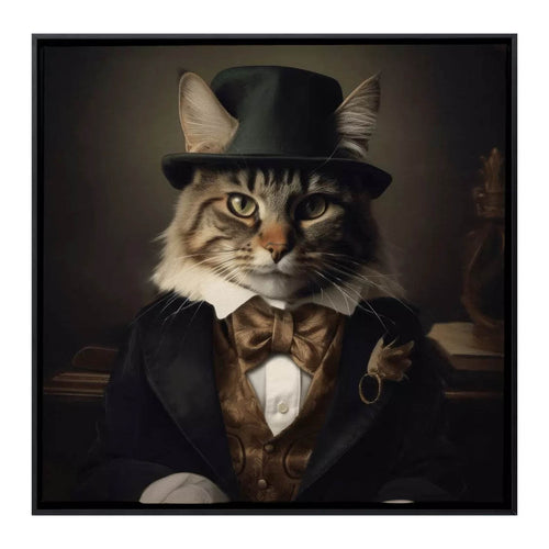 Lazar Charming Cat Canvas Art