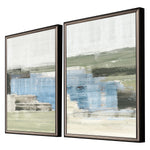 Cartissi Green Landscape Framed Art Set of 2