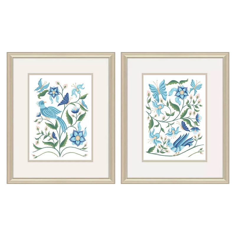 Greenfield Garden in Bloom Framed Art Set of 2