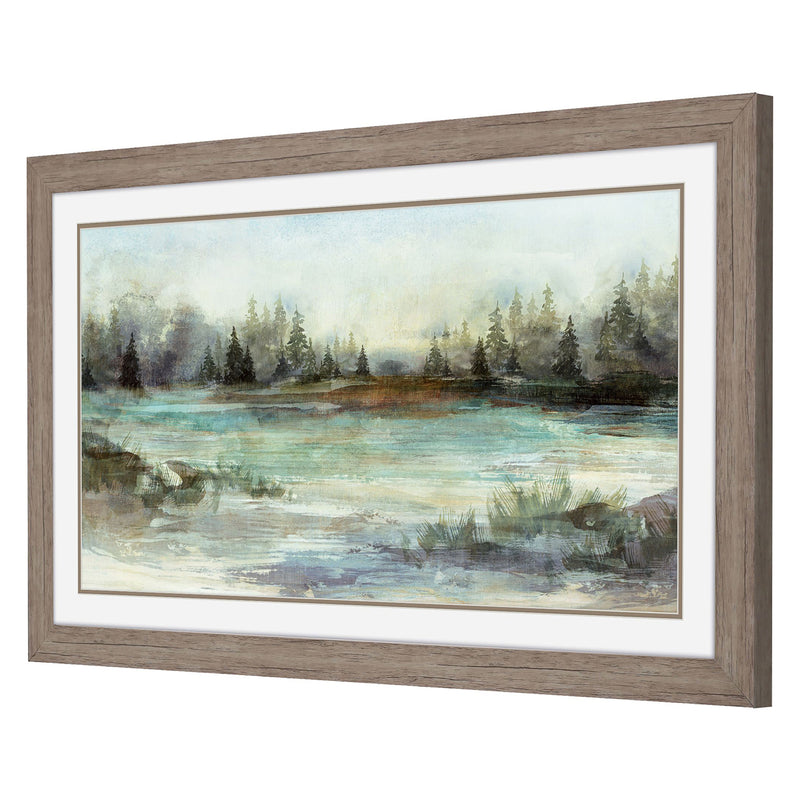 Blue River View I Framed Art