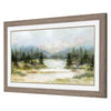 Blue River View II Framed Art