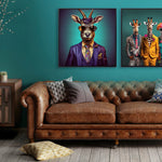 Lazar Charming Animal Canvas Art