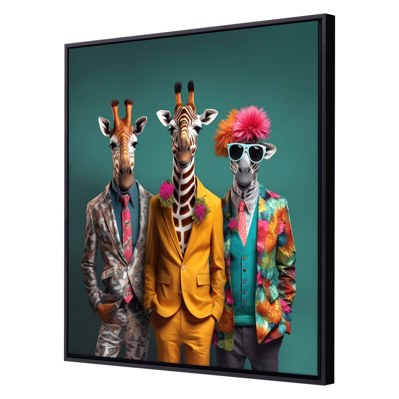 Lazar Charming Giraffes Canvas Art