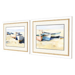 Brent Beached Boats Framed Art Set of 2