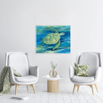 Brent Lagoon Turtle III Canvas Art