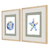 Nohren Fun Sea Life Framed Art Set of 2