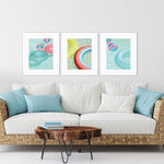 Okula Summer Chill Framed Art Set of 3