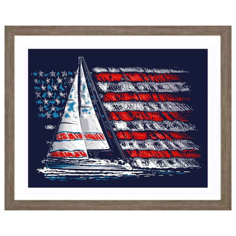 Buck Wear American Coastal Framed Art