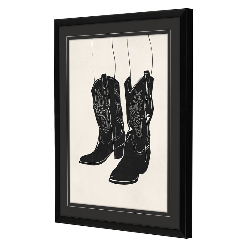 McCandless Cowboy Boots Framed Art