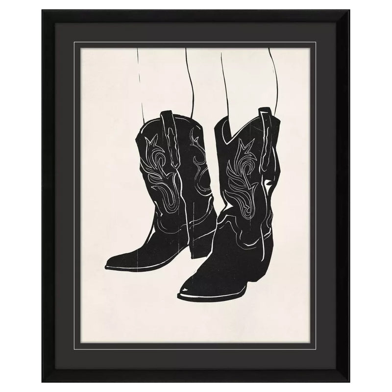 McCandless Cowboy Boots Framed Art