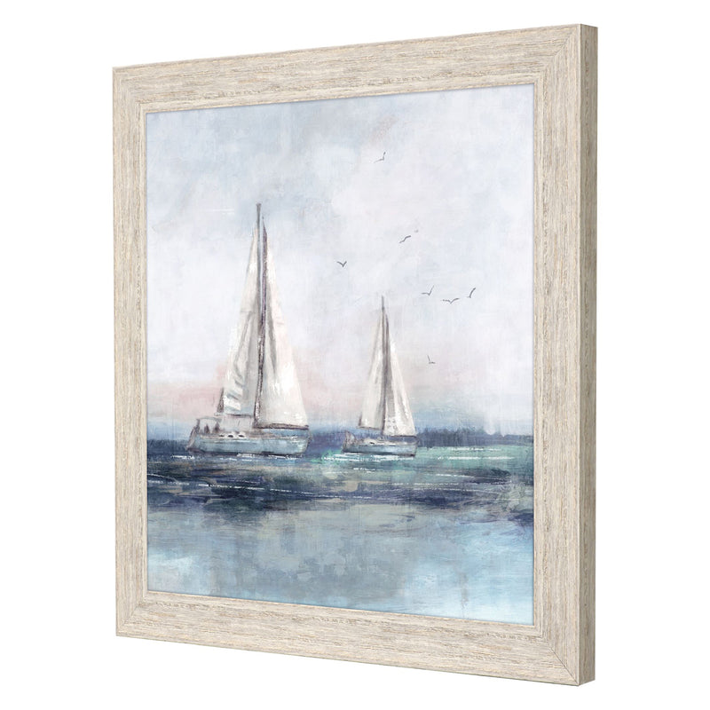 Blue Blue Sailing II Framed Art