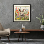 Roozbeh Patchwork Rabbit Framed Art