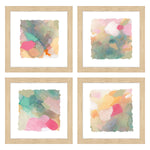 Robinson Seagrass Pastels Framed Art Set of 4