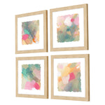 Robinson Seagrass Pastels Framed Art Set of 4