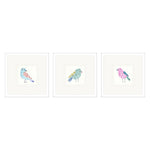 Inspire Studio Conversation Birds I Framed Art Set of 3