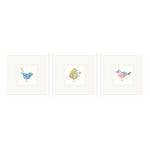 Inspire Studio Conversation Birds II Framed Art Set of 3