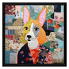 Powers Patchwork Dog II Framed Art