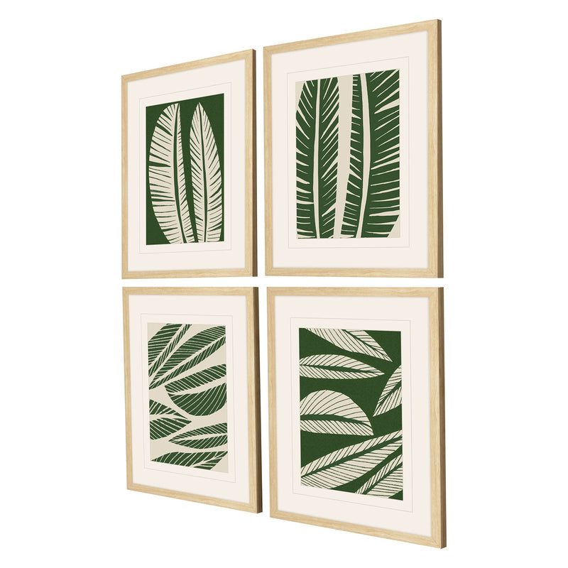 Watts Tropical Flourish Framed Art Set of 4