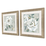 Aria K White Florals Framed Art Set of 2