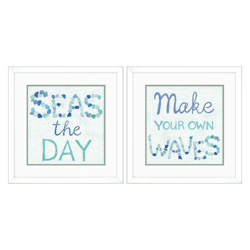 Fontaine Coastal Inspire Framed Art Set of 2