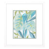 Vess Aqua Tropical Leaves II Framed Art