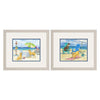 Brent Dog Beach Day Duo Framed Art Set of 2