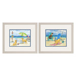 Brent Dog Beach Day Duo Framed Art Set of 2