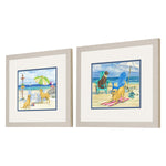 Brent Dog Beach Day Duo Framed Art Set of 2