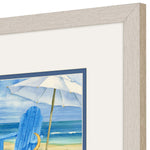 Brent Dog Beach Day Duo Framed Art Set of 2