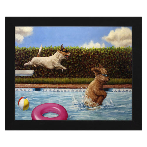 Heffernan Pool Party II Framed Art