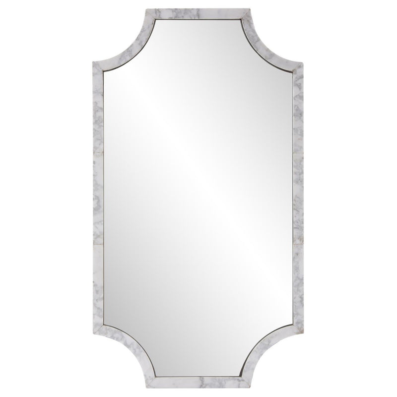 Makrana Marble Scalloped Mirror