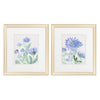 Loreth Blue Blooms Framed Art Set of 2