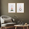 Hazel Crescent Lunar Framed Art Set of 2