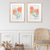 Kouta Fresh Orange Poppies Framed Art Set of 2