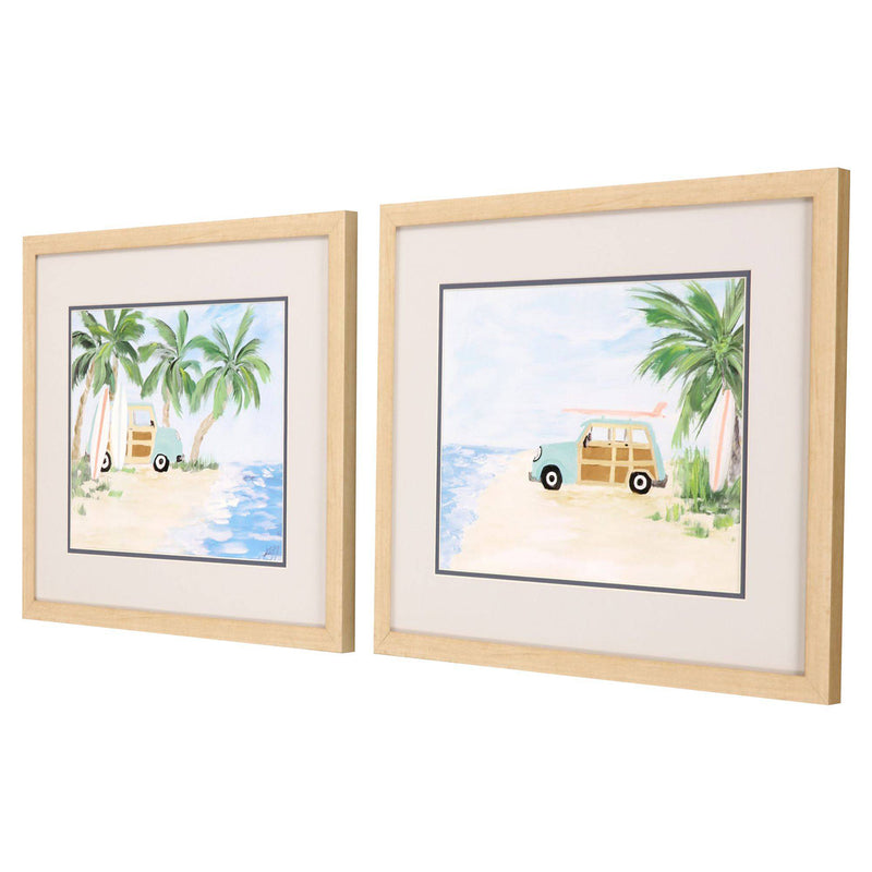 Derice Tropical Vacation Framed Art Set of 2