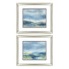 Keusder Buttermilk Coastal Framed Art Set of 2