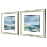 Keusder Buttermilk Coastal Framed Art Set of 2