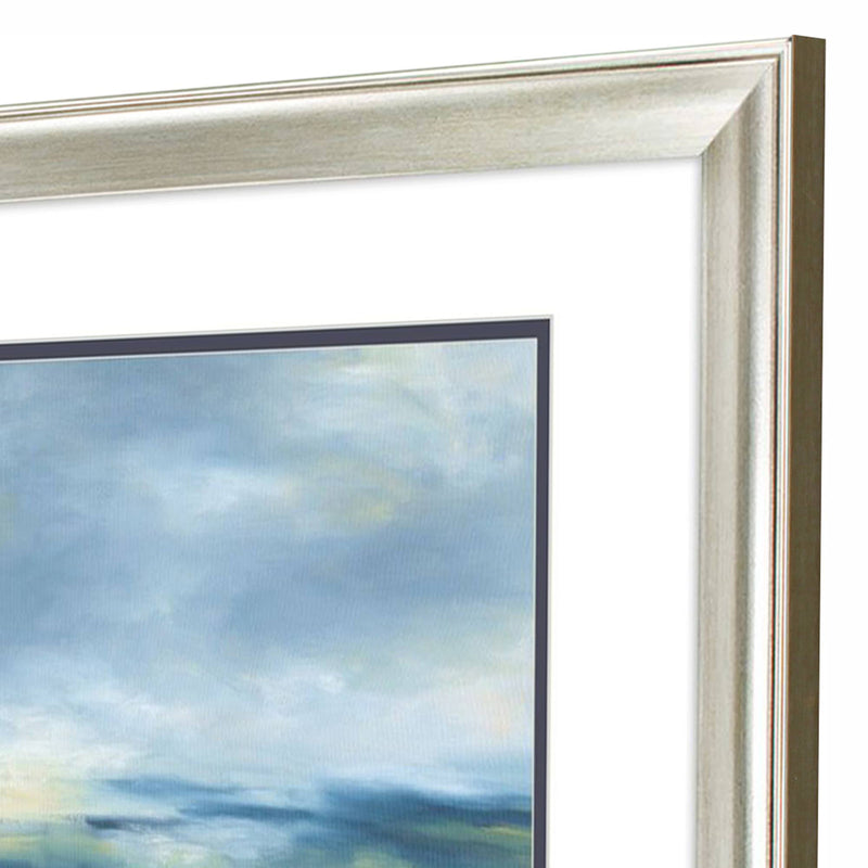 Keusder Buttermilk Coastal Framed Art Set of 2