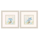 Price Blue Sea Turtle Framed Art Set of 2