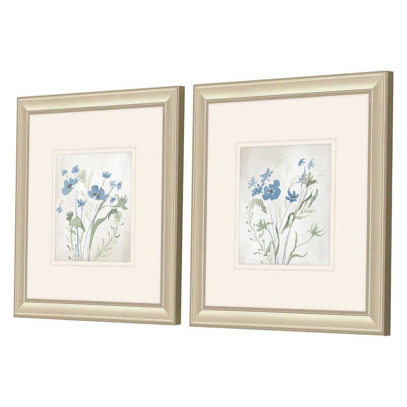 Price Blue Wildflowers Framed Art Set of 2