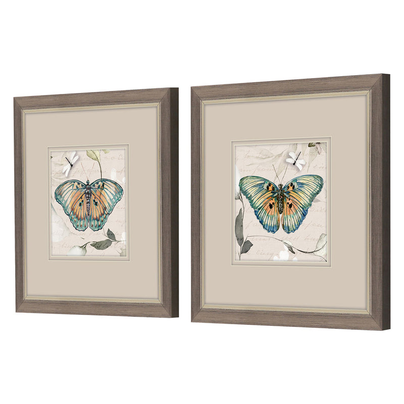 Jill Papillon Framed Art Set of 2